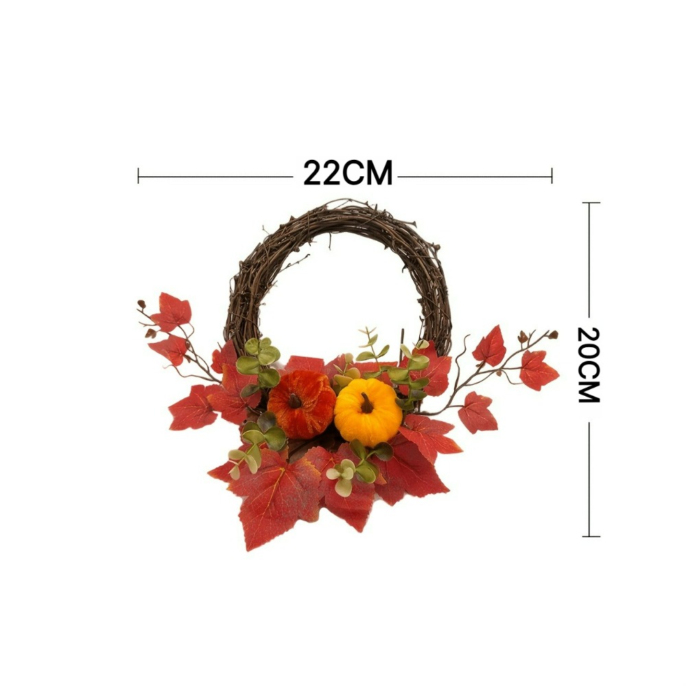 1pc Autumn Faux Red Maple Leaf - đánh giá và giá Eucalyptus Preserved